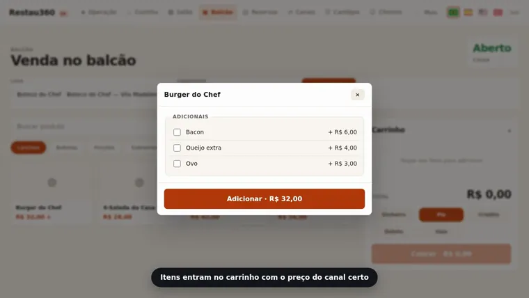 Prévia do vídeo: venda no balcão, do produto ao pagamento
